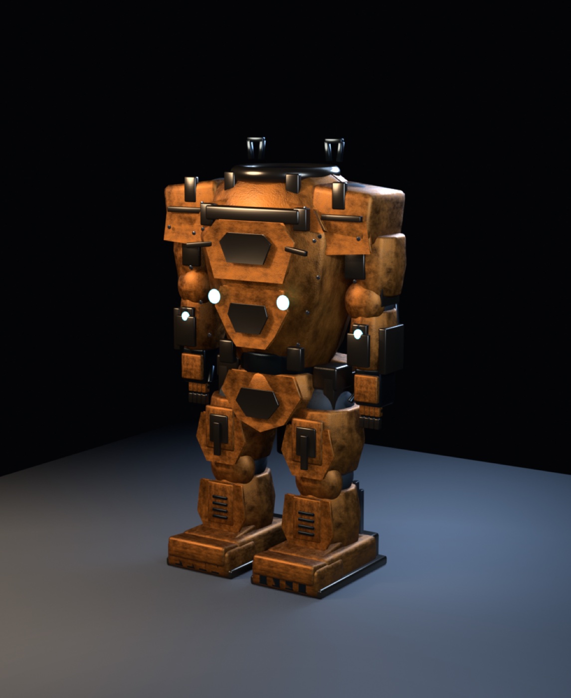 Refined powered armour front render